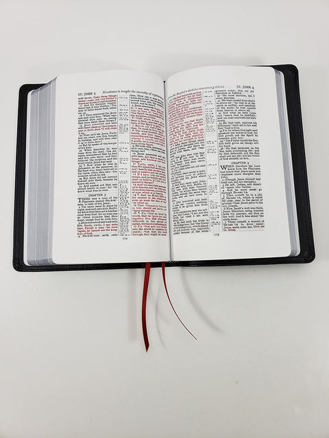 Church Bible Publishers: Handsize Wide Margin Cameo – Corporate Series, Black