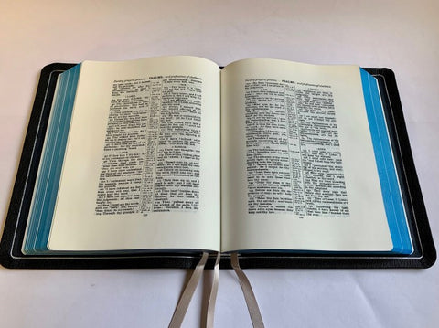 Allan Oxford Bible: Brevier Clarendon Wide Margin Reference Bible SILVER LINE EDITION #5WM BLK S
