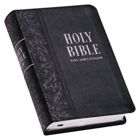 Christian Art Publishers: Black Faux Leather Large Print Compact