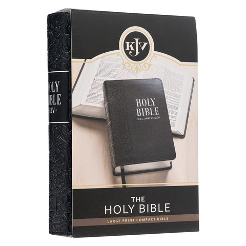 Christian Art Publishers: Black Faux Leather Large Print Compact