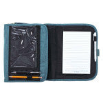 Faith Teal Tri-fold Organizer Bible Cover (7.25" x 10.25" x 2.25")