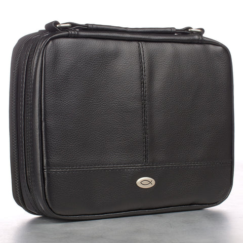 X-Large Bible Cover - Black (7.5" x 10.5" x 1.75")