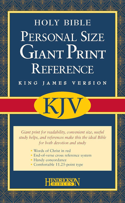 Hendrickson Bible: Personal Size Giant Print Reference Bible (Burgundy)