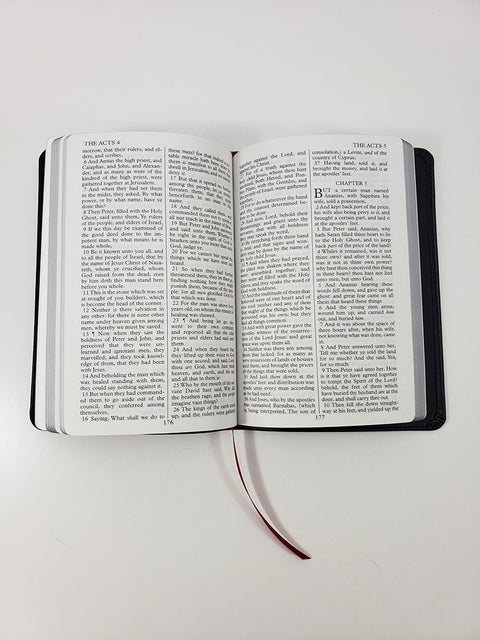 Church Bible Publishers: Large Print New Testament – Faux Series, Black with Silver Gilding