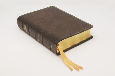 Church Bible Publishers: Notetaker's Bible - Full-Grain Cowhide Series, Brown