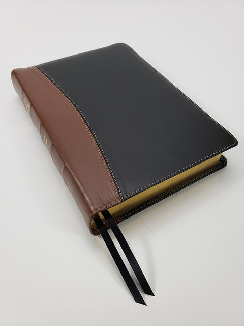 Church Bible Publishers: Scofield Wide Margin Classic Bible - Black & Brown