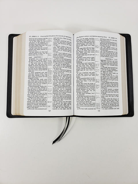 Church Bible Publishers: Handsize Black Letter Turquoise Reference Bible – Corporate Series, Black