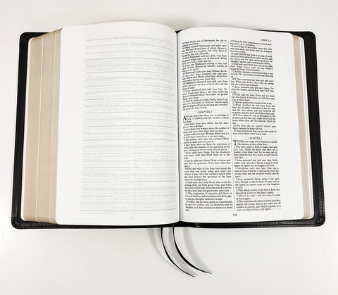Church Bible Publishers: Midsize Interleaved Corporate Series Bible - Black