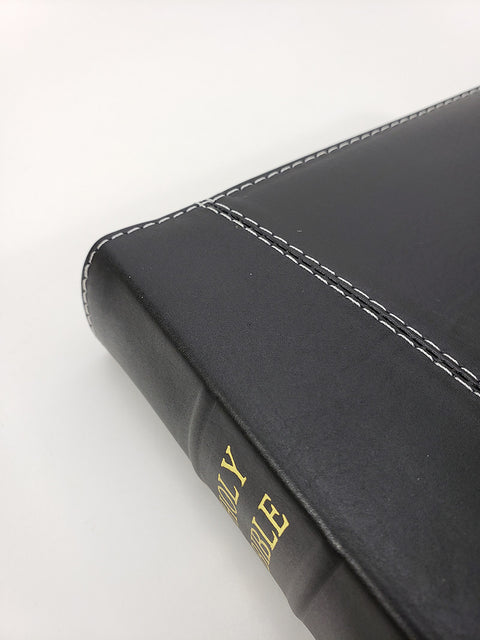 Church Bible Publishers: Handsize Text Bible - Black with White Threads