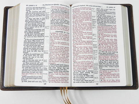 Church Bible Publishers: Midsize Large Print Reader’s Edition – Goatskin Leather