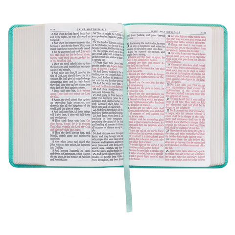 Christian Art Publishers: Teal Faux Leather Compact