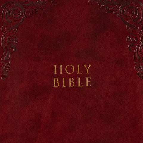 Holman Bible: Large Print Personal Size Reference Bible Leathertouch - Burgundy