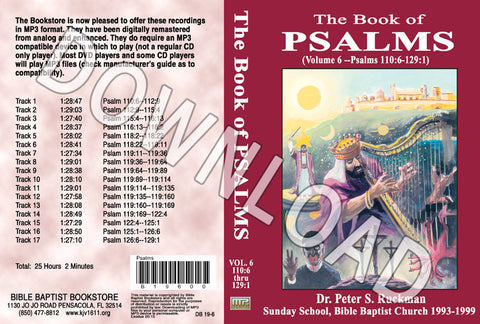 Psalms, Volume 6 - Downloadable MP3