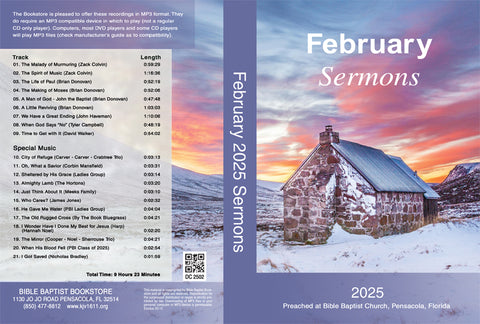 February 2025 Sermons - MP3