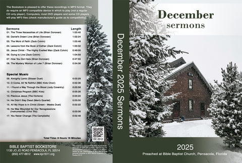 December 2025 Sermons - MP3