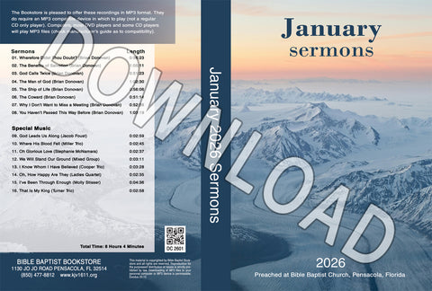 January 2026 Sermons - Downloadable MP3