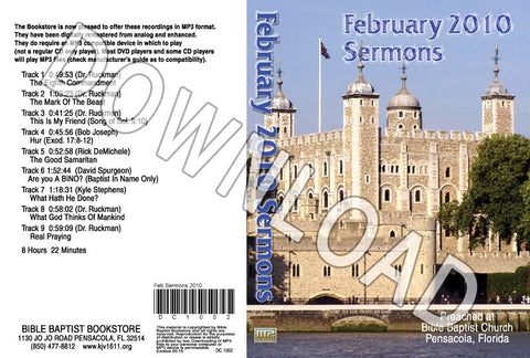 February 2010 Sermons - Downloadable MP3