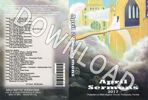 April 2017 Sermons - Downloadable MP3