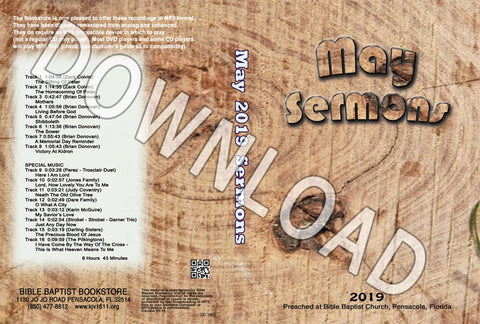 May 2019 Sermons - Downloadable MP3
