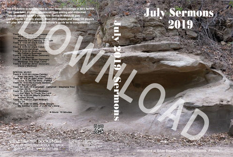 July 2019 Sermons - Downloadable MP3