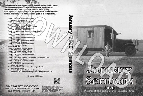 January 2020 Sermons - Downloadable MP3