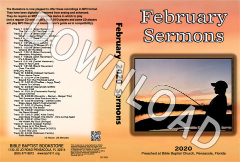 February 2020 Sermons - Downloadable MP3
