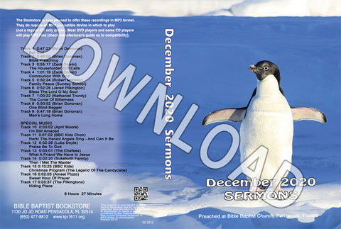 December 2020 Sermons - Downloadable MP3