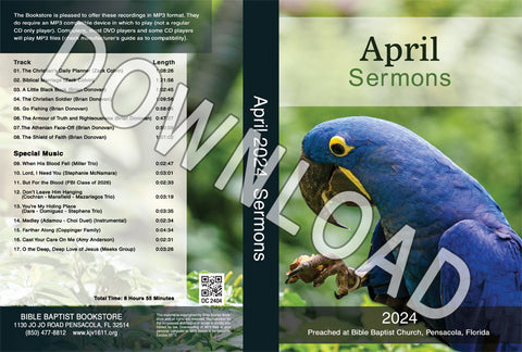April 2024 Sermons - Downloadable MP3