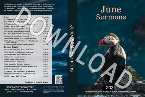 June 2024 Sermons - Downloadable MP3