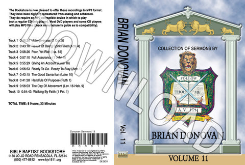 Brian Donovan: Sermons, Volume 11 - Downloadable MP3