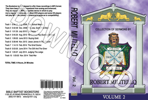 Robert Militello: Sermons, Volume 2 - Downloadable MP3