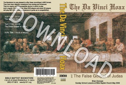 Brian Donovan: The Da Vinci Hoax - Downloadable MP3