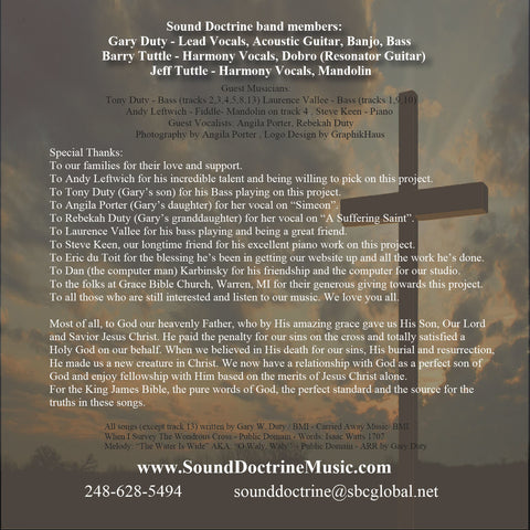 Because of Grace - Sound Doctrine CD