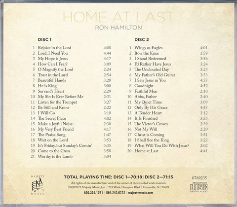Home At Last - Ron Hamilton
