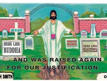 Full Color Scripture Sign - Died and Raised