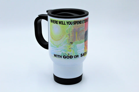 White Stainless Steel Cup