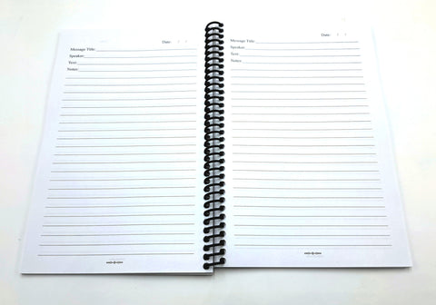 Sermon Notes Notebook - (More styles available)