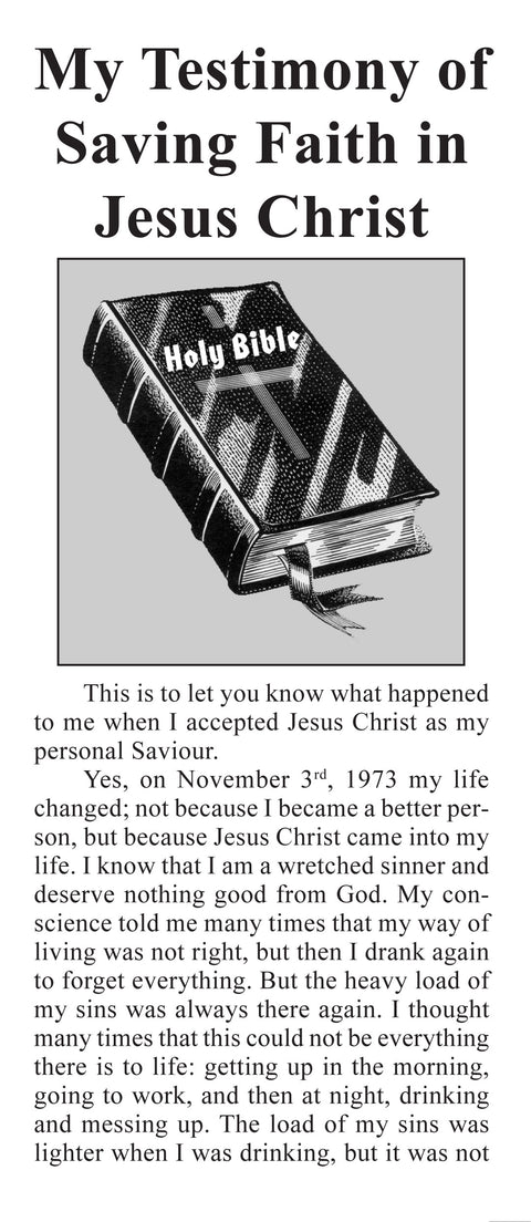 Personal Testimony of Karin McGuire - Tract