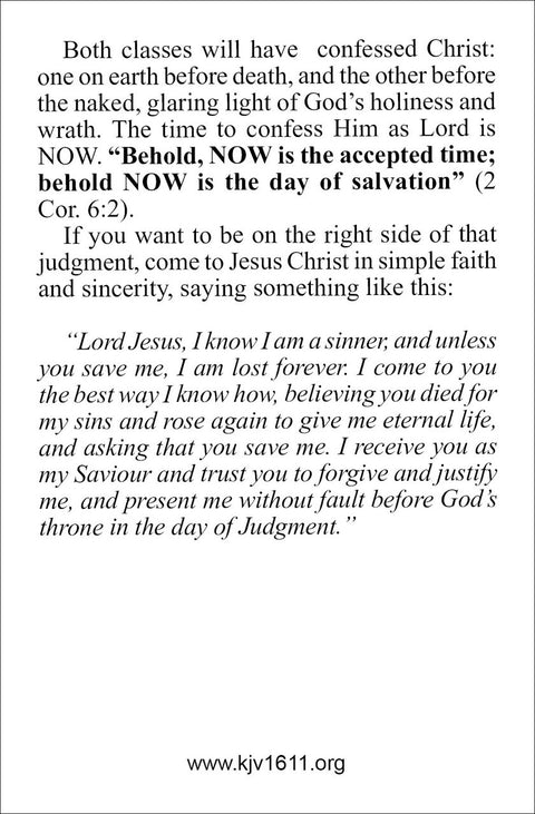 The White Throne Judgment - Tract