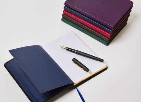 Allan: Notebook Highland Goatskin - Black