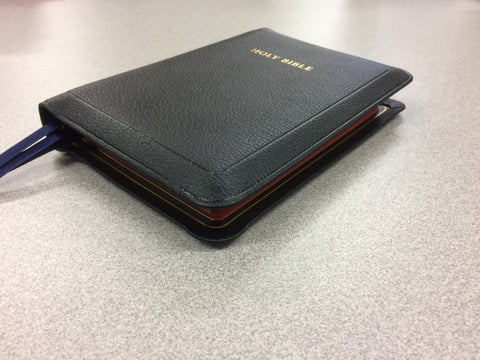 Allan Oxford Bible:  Ruby Reference Edition Black Natural Grain Goatskin #103