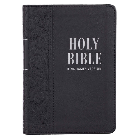 Christian Art Publishers:  Black Faux Leather Large Print Compact