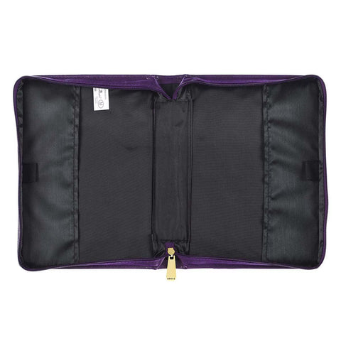 Amazing Grace Purple Faux Leather Fashion Bible Cover (7" x 9.75" x 1.75")