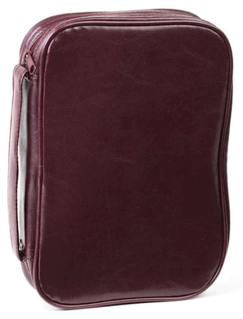 Leatherette - Bible Cover Burgundy (9.5" X 11.5" X 2.75")