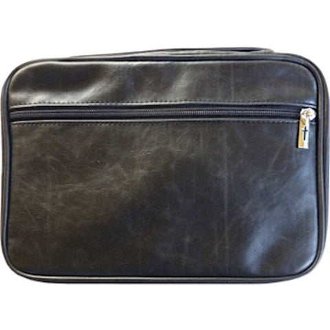 Distressed Leather Look - Bible Cover (9.5" X 11.5" X 2.75")