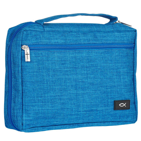 Caribbean Blue Poly-canvas Value Bible Cover (6.25" x 9" x 1.5")
