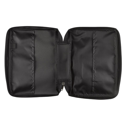 Black Poly-canvas Value Bible Cover with Fish Badge (4.75" x 6.5" x 1.25")