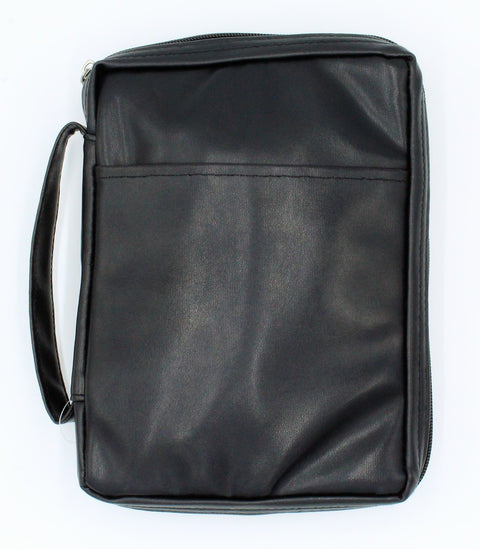 Imitation Leather - Bible Cover Black (7.5" x 10" x 2")