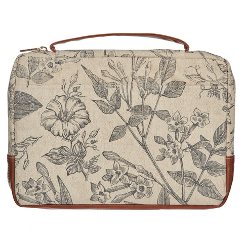 Amazing Grace Natural Canvas Bible Cover (6.75" x 9.5" x 1.75")