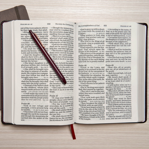 Broadman & Holman Bible: Giant Print Reference Bible Genuine Leather - Black